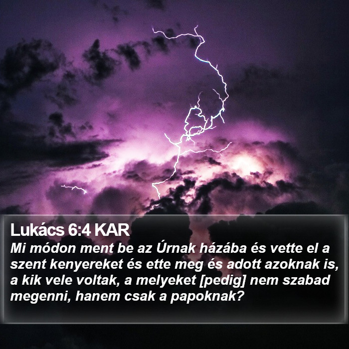 Lukács 6:4 KAR Bible Study