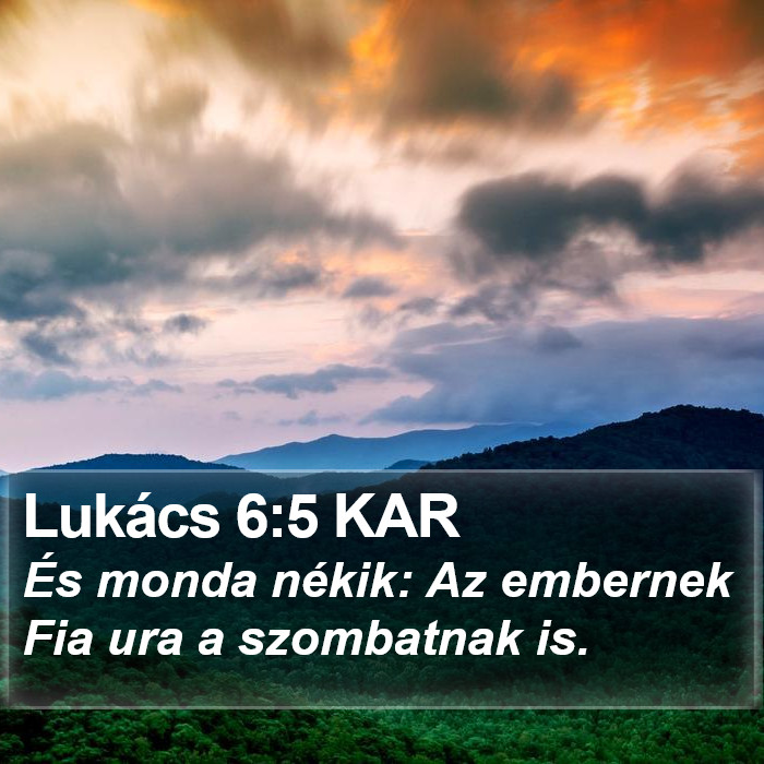 Lukács 6:5 KAR Bible Study