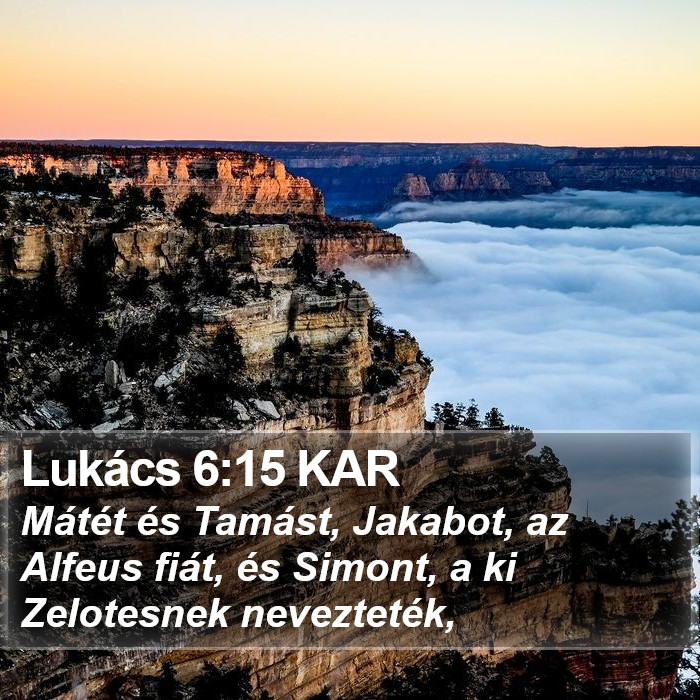 Lukács 6:15 KAR Bible Study