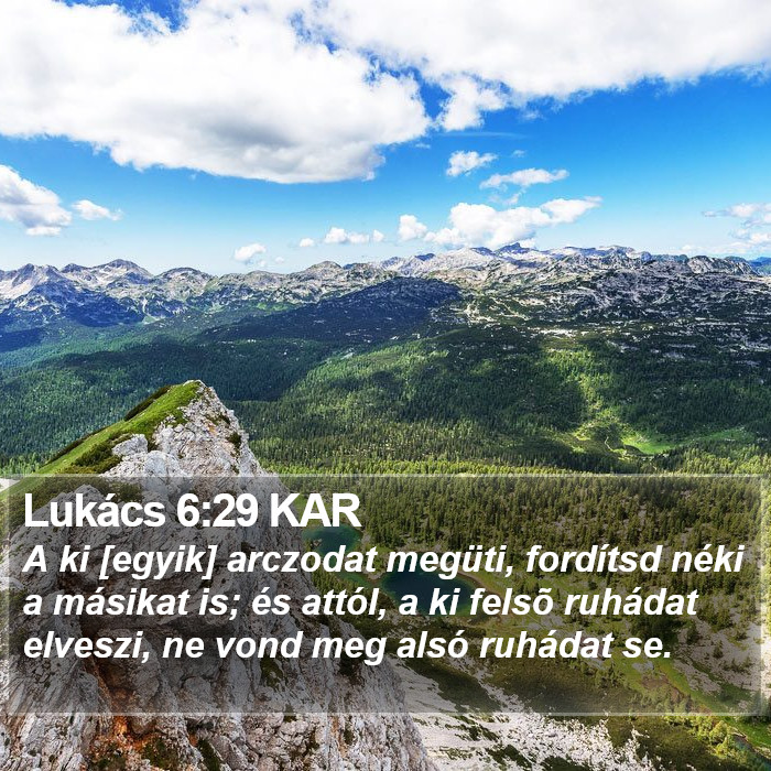 Lukács 6:29 KAR Bible Study