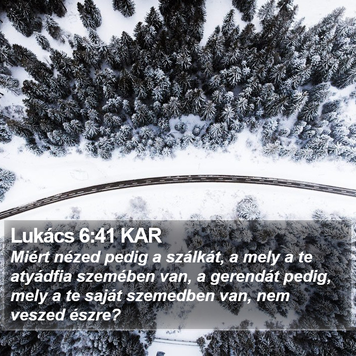 Lukács 6:41 KAR Bible Study