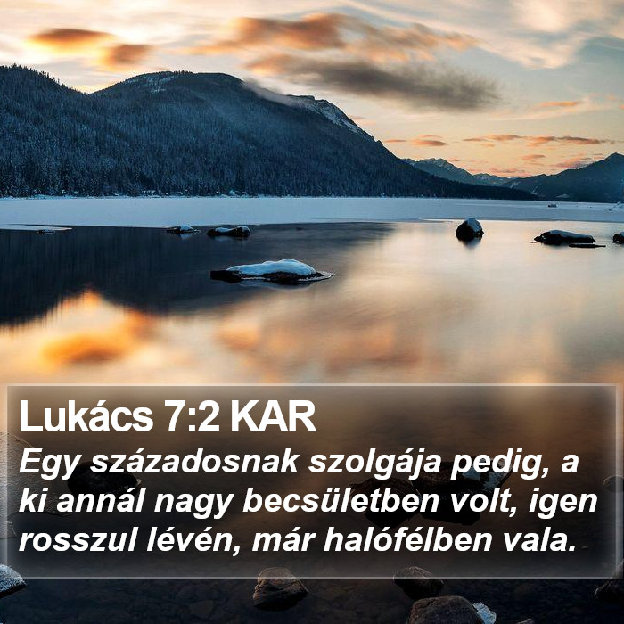 Lukács 7:2 KAR Bible Study