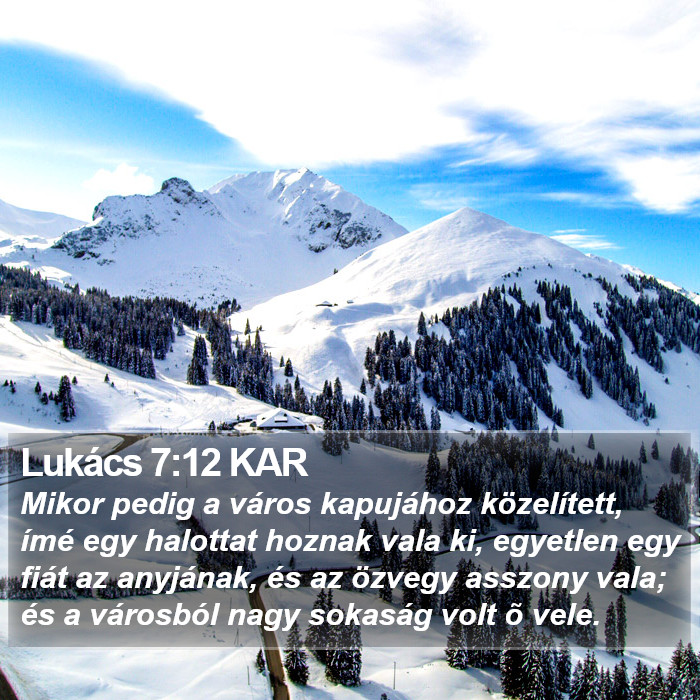 Lukács 7:12 KAR Bible Study