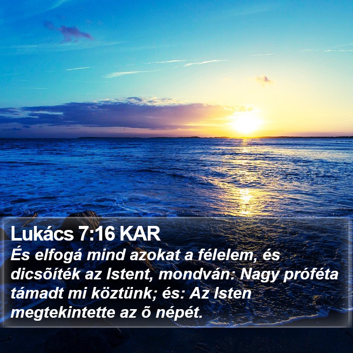 Lukács 7:16 KAR Bible Study