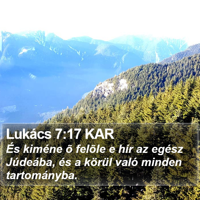 Lukács 7:17 KAR Bible Study