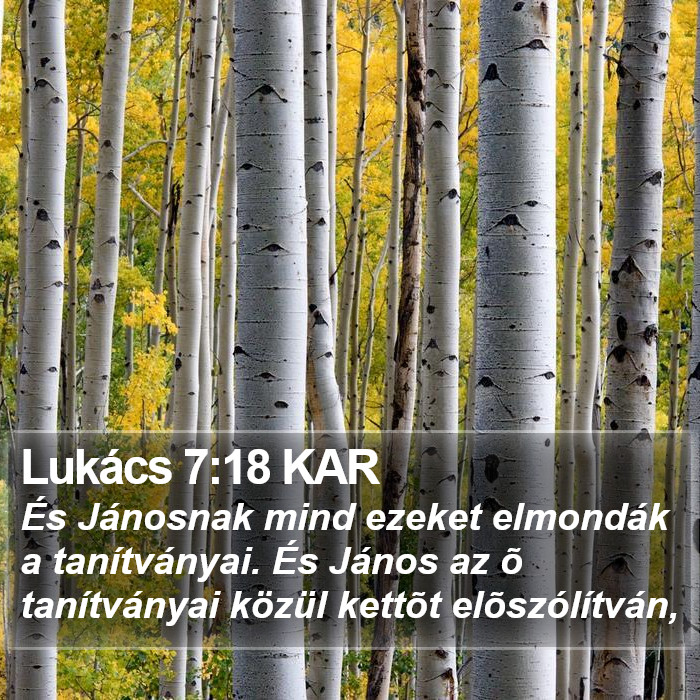 Lukács 7:18 KAR Bible Study