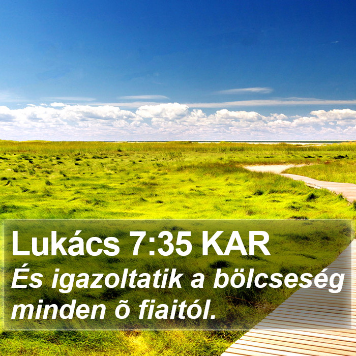 Lukács 7:35 KAR Bible Study