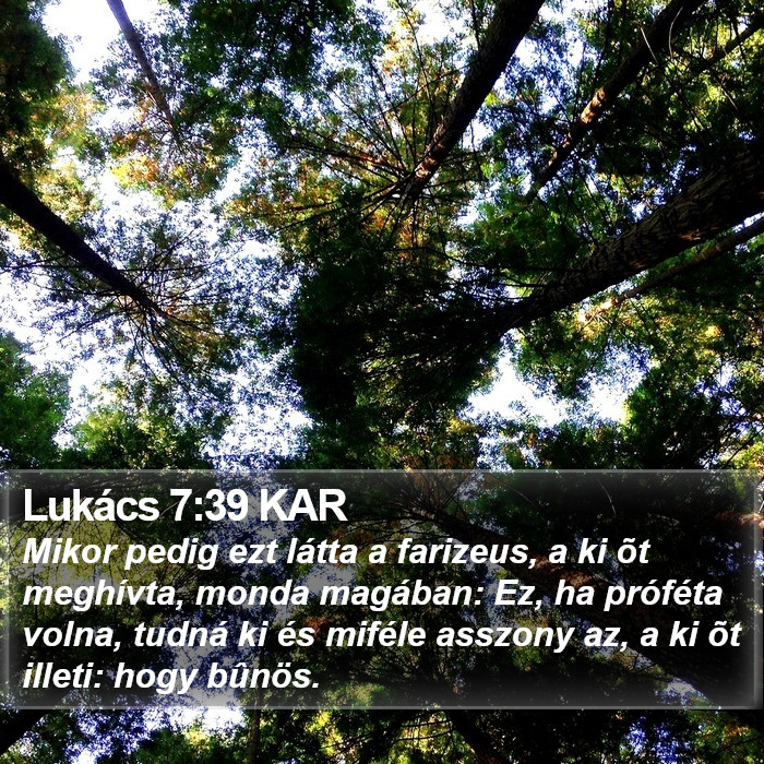 Lukács 7:39 KAR Bible Study