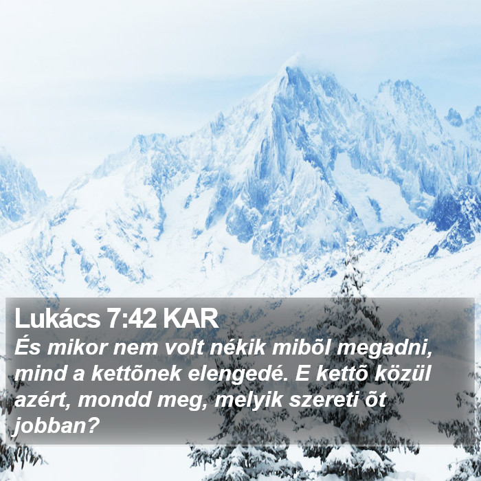 Lukács 7:42 KAR Bible Study