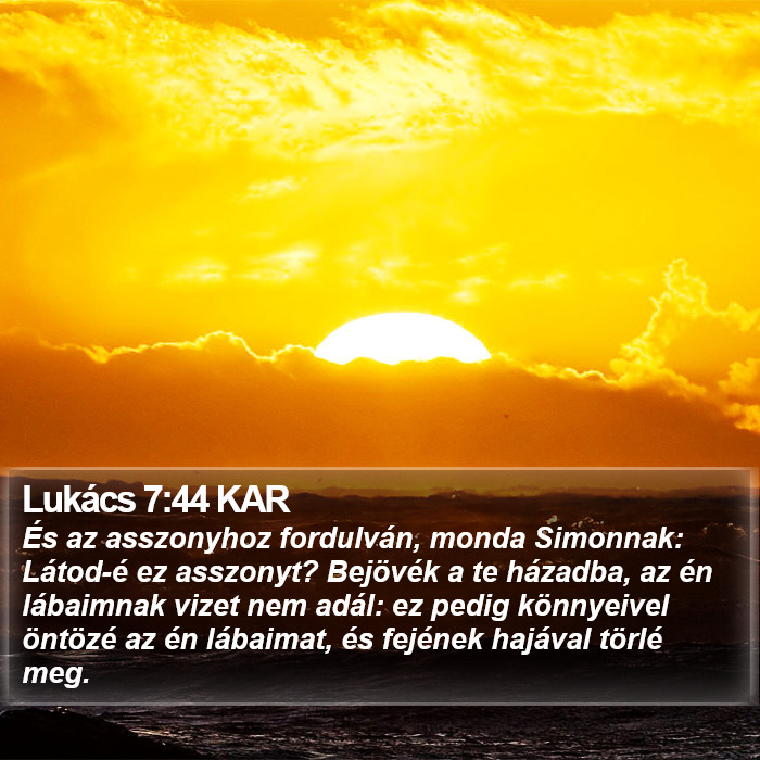 Lukács 7:44 KAR Bible Study