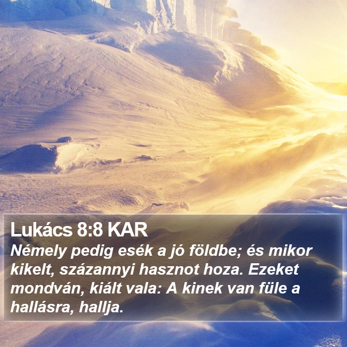 Lukács 8:8 KAR Bible Study