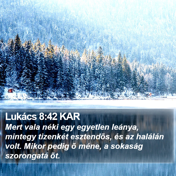 Lukács 8:42 KAR Bible Study