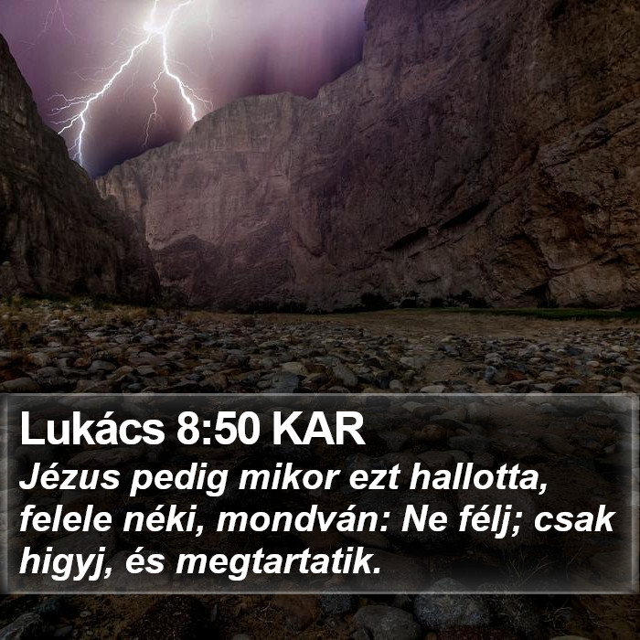 Lukács 8:50 KAR Bible Study