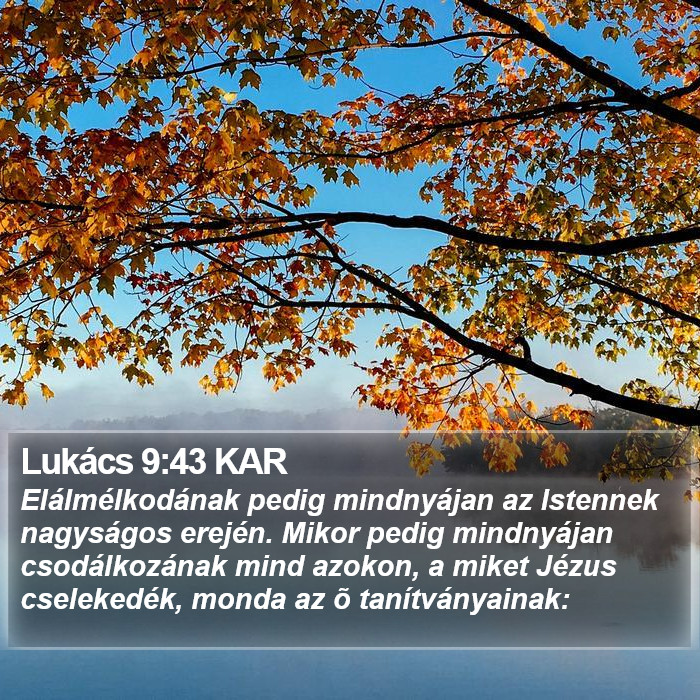 Lukács 9:43 KAR Bible Study