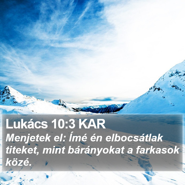 Lukács 10:3 KAR Bible Study