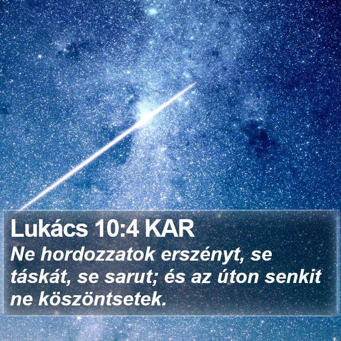 Lukács 10:4 KAR Bible Study