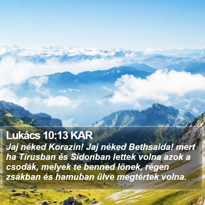 Lukács 10:13 KAR Bible Study