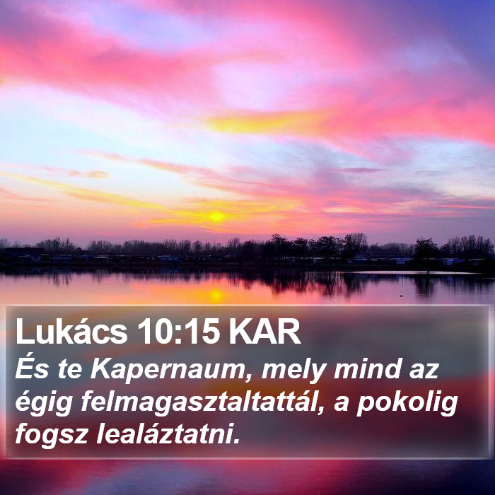 Lukács 10:15 KAR Bible Study