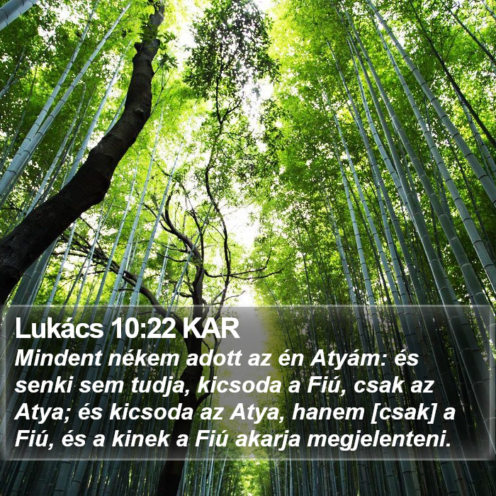 Lukács 10:22 KAR Bible Study