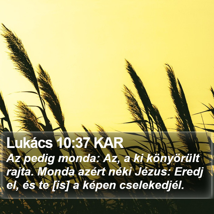 Lukács 10:37 KAR Bible Study