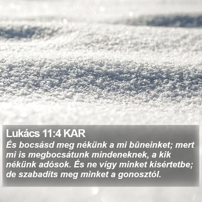 Lukács 11:4 KAR Bible Study
