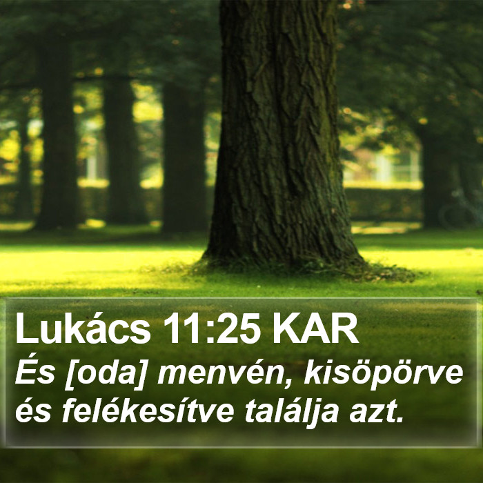 Lukács 11:25 KAR Bible Study