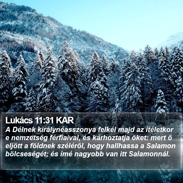 Lukács 11:31 KAR Bible Study