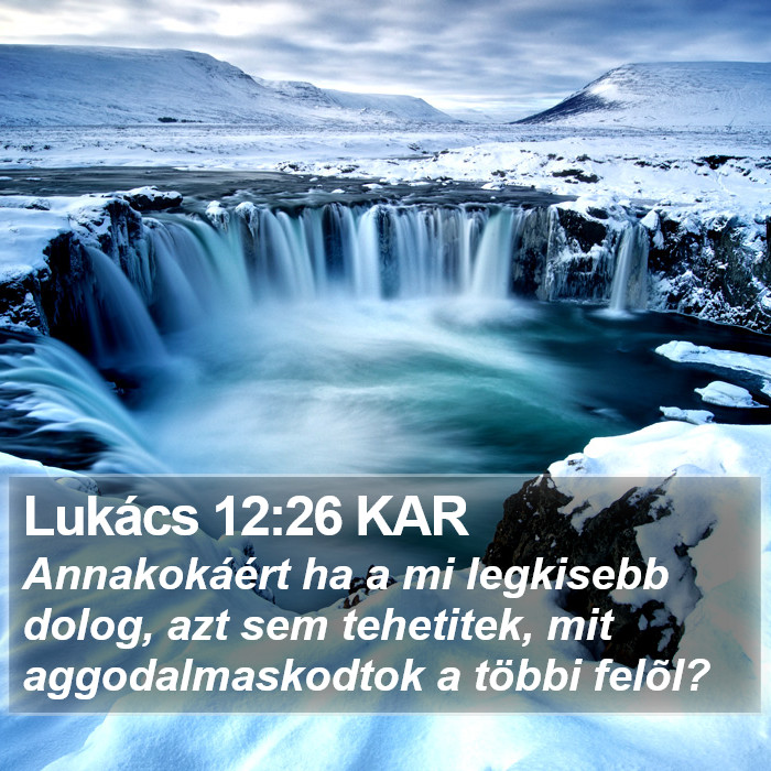 Lukács 12:26 KAR Bible Study