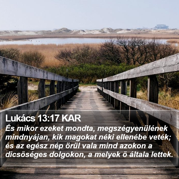 Lukács 13:17 KAR Bible Study