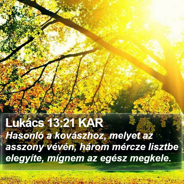 Lukács 13:21 KAR Bible Study