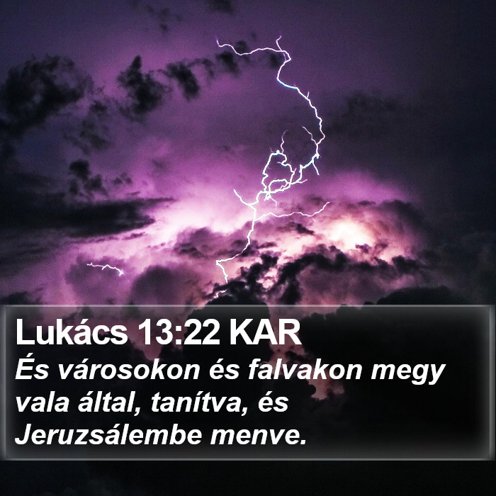 Lukács 13:22 KAR Bible Study