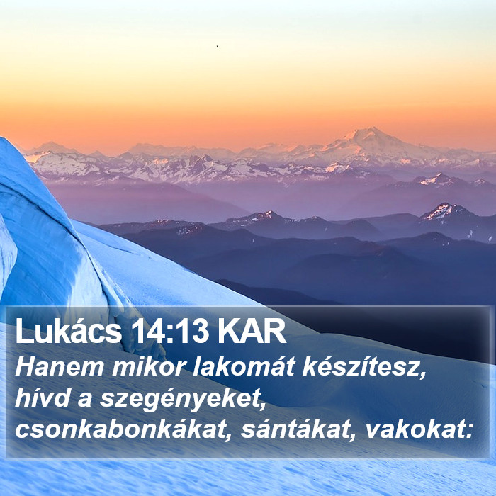 Lukács 14:13 KAR Bible Study