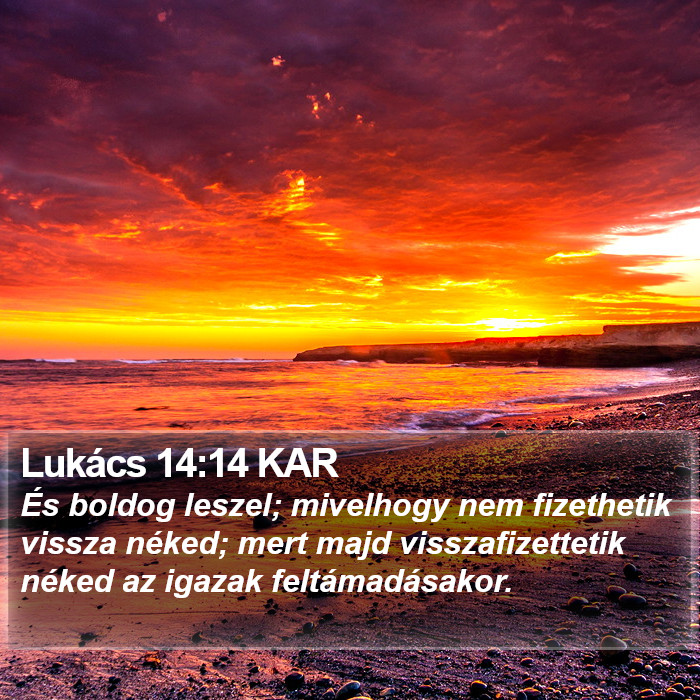 Lukács 14:14 KAR Bible Study