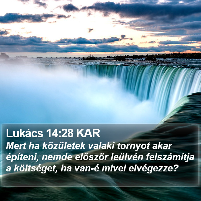 Lukács 14:28 KAR Bible Study