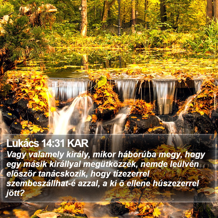 Lukács 14:31 KAR Bible Study