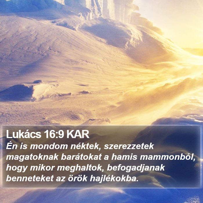Lukács 16:9 KAR Bible Study