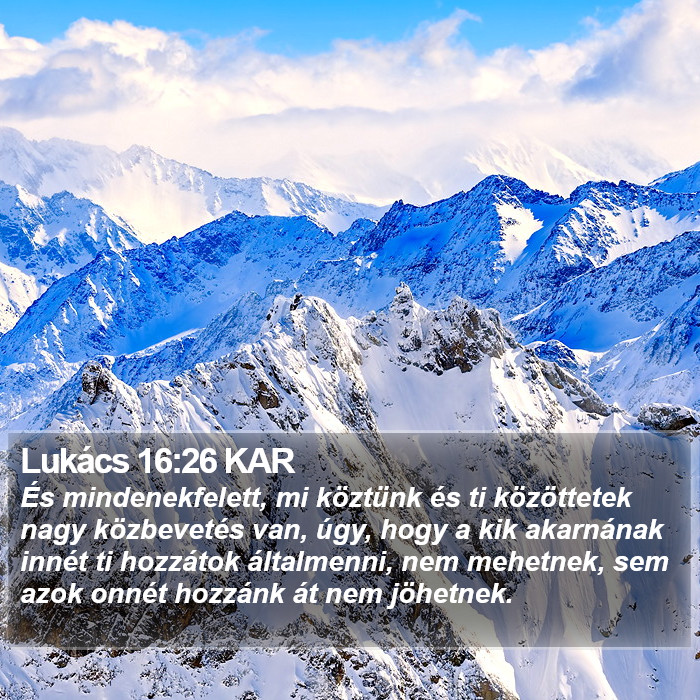 Lukács 16:26 KAR Bible Study