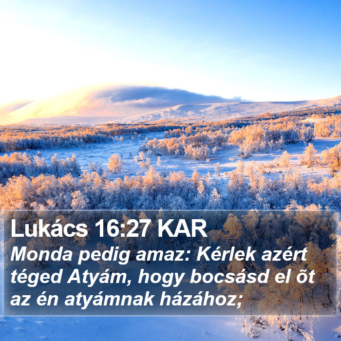 Lukács 16:27 KAR Bible Study