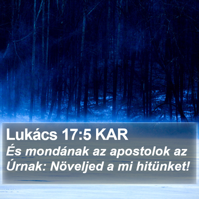 Lukács 17:5 KAR Bible Study