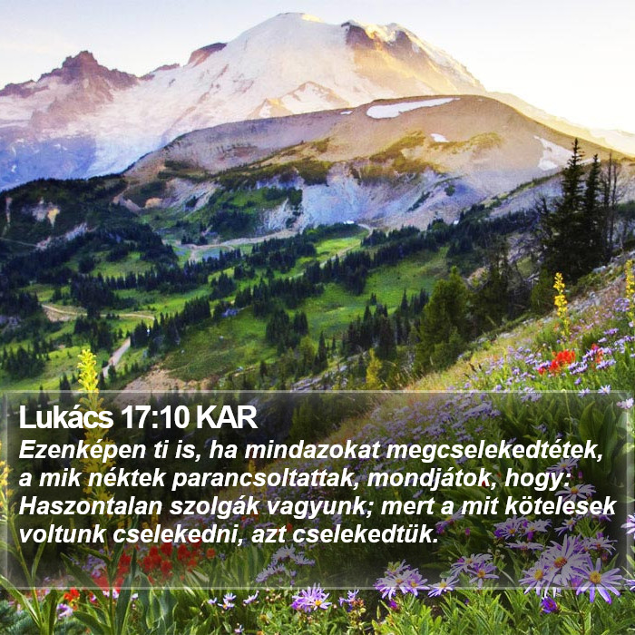 Lukács 17:10 KAR Bible Study