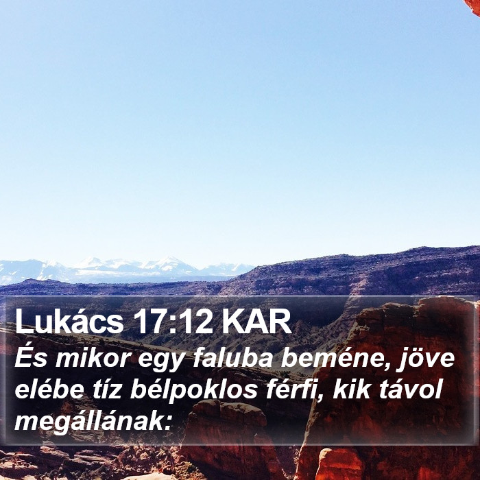 Lukács 17:12 KAR Bible Study