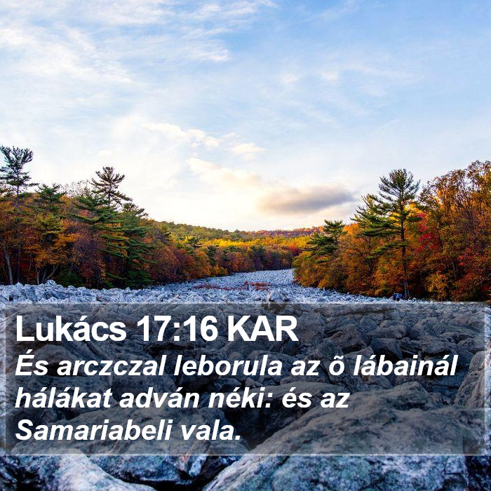 Lukács 17:16 KAR Bible Study