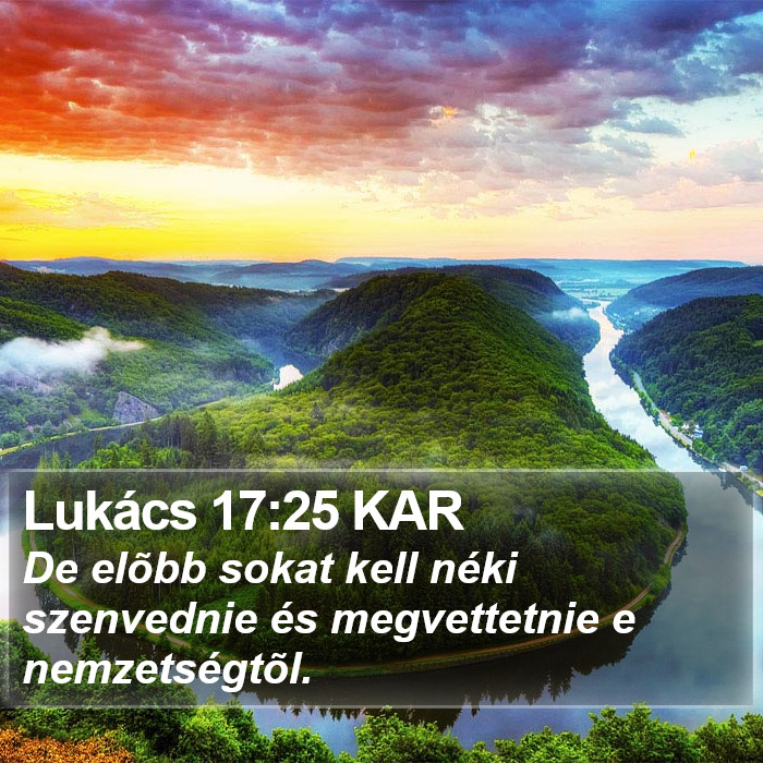 Lukács 17:25 KAR Bible Study