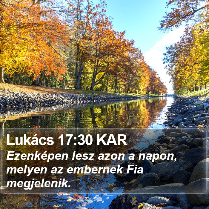 Lukács 17:30 KAR Bible Study