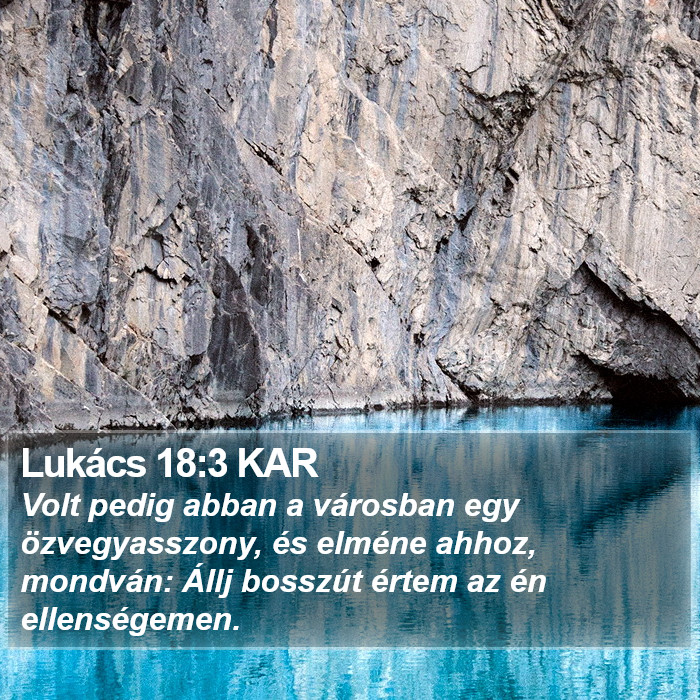 Lukács 18:3 KAR Bible Study