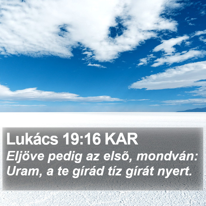 Lukács 19:16 KAR Bible Study