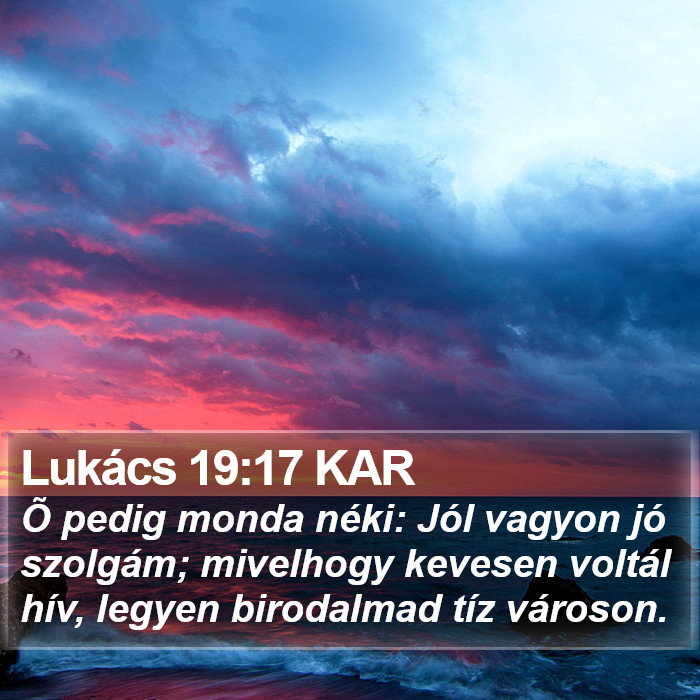 Lukács 19:17 KAR Bible Study