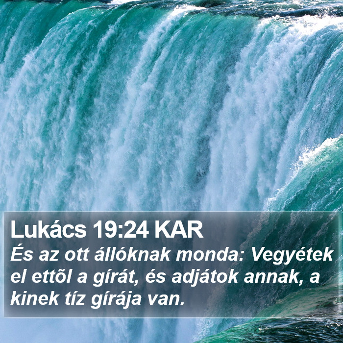Lukács 19:24 KAR Bible Study