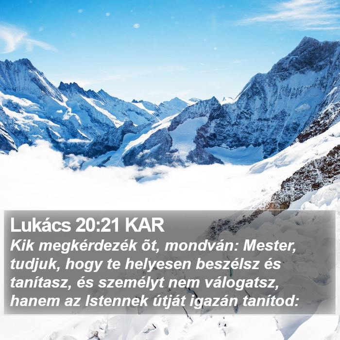 Lukács 20:21 KAR Bible Study