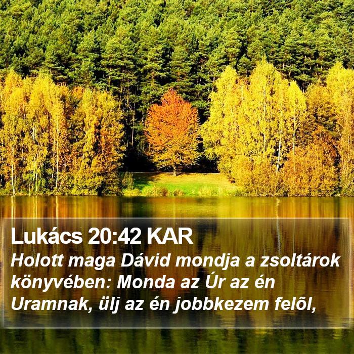 Lukács 20:42 KAR Bible Study